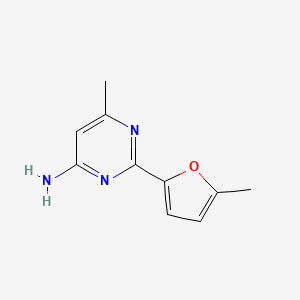 molecular formula C10H11N3O B1469010 6-Methyl-2-(5-methylfuran-2-yl)pyrimidin-4-amine CAS No. 1343673-65-3