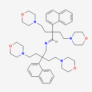 Morpholine, 4,4'-nitriloditetramethylenebis(gamma-(2-morpholinoethyl)-gamma-(1-naphthyl)-