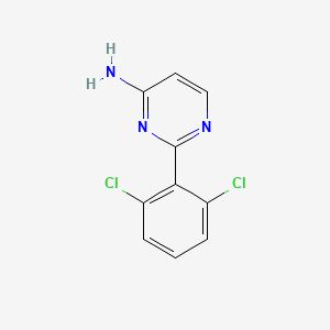 molecular formula C10H7Cl2N3 B1469012 2-(2,6-Dichlorophenyl)pyrimidin-4-amine CAS No. 1250691-12-3