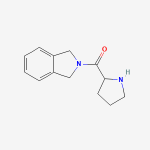 molecular formula C13H16N2O B1469013 2-(pyrrolidine-2-carbonyl)-2,3-dihydro-1H-isoindole CAS No. 1342451-19-7