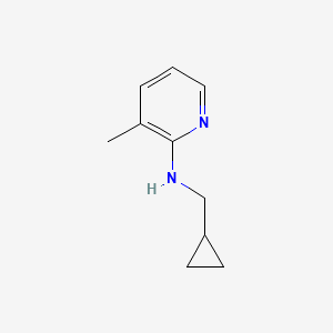 molecular formula C10H14N2 B1469014 N-(cyclopropylmethyl)-3-methylpyridin-2-amine CAS No. 1248404-59-2