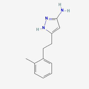 3-[2-(2-methylphenyl)ethyl]-1H-pyrazol-5-amine