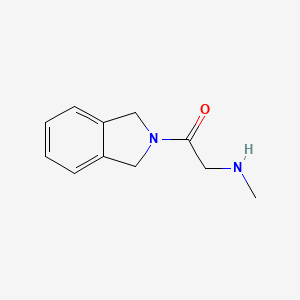 molecular formula C11H14N2O B1469025 1-(2,3-dihydro-1H-isoindol-2-yl)-2-(methylamino)ethan-1-one CAS No. 1249892-51-0