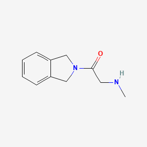 molecular formula C11H14N2O B1469025 1-(2,3-二氢-1H-异吲哚-2-基)-2-(甲基氨基)乙酮 CAS No. 1249892-51-0