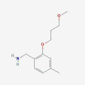 [2-(3-Methoxypropoxy)-4-methylphenyl]methanamine