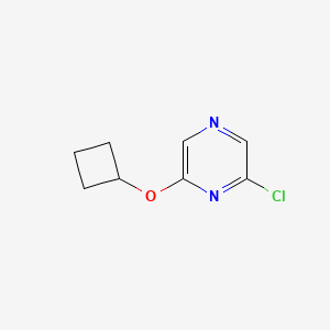 molecular formula C8H9ClN2O B1469029 2-Chloro-6-cyclobutyloxypyrazine CAS No. 1250728-63-2