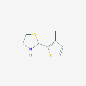 2-(3-Methylthiophen-2-yl)-1,3-thiazolidine