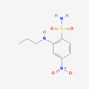 molecular formula C9H13N3O4S B1469034 4-Nitro-2-(propylamino)benzenesulfonamide CAS No. 1284863-10-0