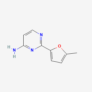 molecular formula C9H9N3O B1469036 2-(5-Methylfuran-2-yl)pyrimidin-4-amine CAS No. 1248918-13-9