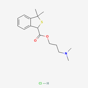 1,3-Dihydro-3,3-dimethyl-1-(3-(dimethylamino)propyl)benzo(c)thiophene-1-carboxylic acid HCl