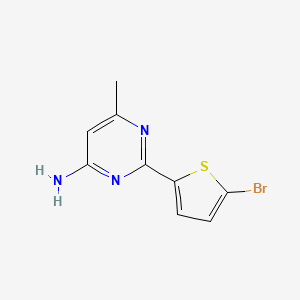 2-(5-Bromothiophen-2-yl)-6-methylpyrimidin-4-amine