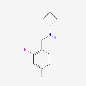 N-[(2,4-difluorophenyl)methyl]cyclobutanamine