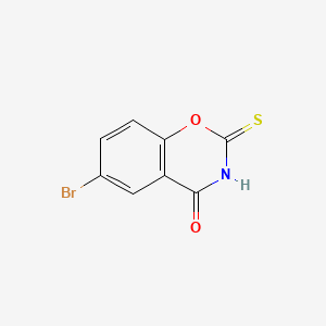 molecular formula C8H4BrNO2S B14690407 2H-1,3-Benzoxazine-2,4(3H)-dione, 6-bromo-2-thio- CAS No. 23611-66-7