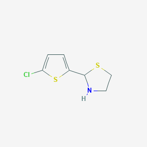 2-(5-Chlorothiophen-2-yl)thiazolidine