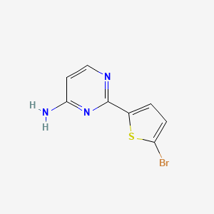 molecular formula C8H6BrN3S B1469046 2-(5-Bromothiophen-2-yl)pyrimidin-4-amine CAS No. 1247995-13-6
