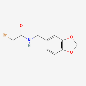 N-(1,3-benzodioxol-5-ylmethyl)-2-bromoacetamide