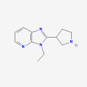 molecular formula C12H16N4 B1469061 3-乙基-2-(吡咯烷-3-基)-3H-咪唑并[4,5-b]吡啶 CAS No. 1342074-21-8