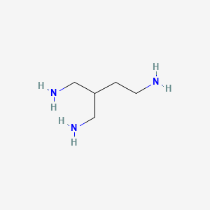 molecular formula C5H15N3 B14690645 1,4-Butanediamine, 2-(aminomethyl)- CAS No. 31333-62-7