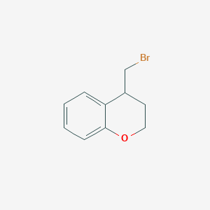molecular formula C10H11BrO B1469066 4-(bromomethyl)-3,4-dihydro-2H-1-benzopyran CAS No. 1343386-51-5