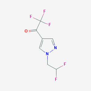 1-[1-(2,2-difluoroethyl)-1H-pyrazol-4-yl]-2,2,2-trifluoroethan-1-one