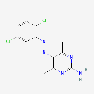 5-[(2,5-Dichlorophenyl)diazenyl]-4,6-dimethylpyrimidin-2-amine