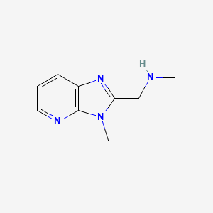 N-methyl-1-(3-methyl-3H-imidazo[4,5-b]pyridin-2-yl)methanamine