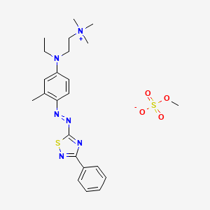 [2-[Ethyl[3-methyl-4-[(3-phenyl-1,2,4-thiadiazol-5-yl)azo]phenyl]amino]ethyl]trimethylammonium methyl sulphate