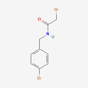 molecular formula C9H9Br2NO B1469075 2-溴-N-(4-溴苄基)乙酰胺 CAS No. 70110-31-5