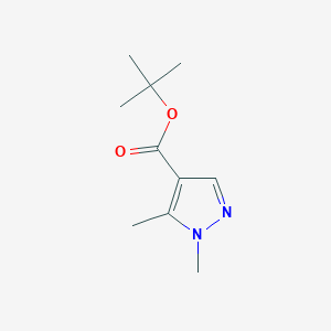 molecular formula C10H16N2O2 B1469076 tert-butyl 1,5-dimethyl-1H-pyrazole-4-carboxylate CAS No. 1337864-17-1