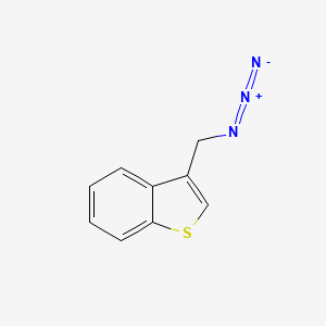 molecular formula C9H7N3S B1469078 3-(叠氮甲基)-1-苯并噻吩 CAS No. 1111881-07-2