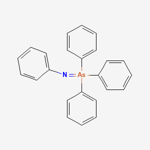 molecular formula C24H20AsN B14690808 Triphenyl(phenylimino)-lambda~5~-arsane CAS No. 33708-54-2