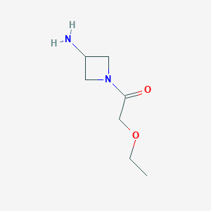 molecular formula C7H14N2O2 B1469082 1-(3-氨基氮杂环丁-1-基)-2-乙氧基乙酮 CAS No. 1341401-01-1