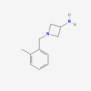 1-[(2-Methylphenyl)methyl]azetidin-3-amine