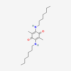 2,5-Bis(heptylamino)-3,6-dimethylcyclohexa-2,5-diene-1,4-dione