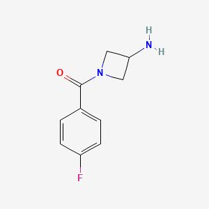 molecular formula C10H11FN2O B1469088 1-(4-Fluorobenzoyl)azetidin-3-amine CAS No. 1340197-90-1