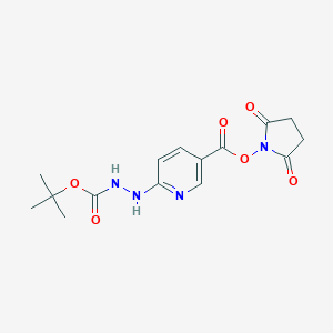 molecular formula C15H18N4O6 B146909 2,5-二氧代吡咯烷-1-基 6-(2-(叔丁氧羰基)肼基)烟酸酯 CAS No. 133081-26-2