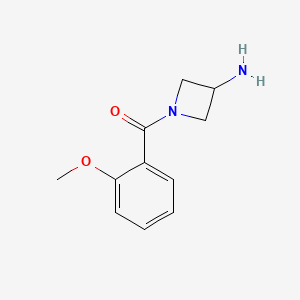 molecular formula C11H14N2O2 B1469091 1-(2-Methoxybenzoyl)azetidin-3-amine CAS No. 1341708-96-0