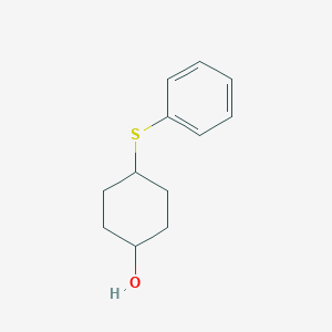 molecular formula C12H16OS B14690986 4-(Phenylsulfanyl)cyclohexan-1-ol CAS No. 34209-61-5