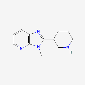 molecular formula C12H16N4 B1469110 3-methyl-2-(piperidin-3-yl)-3H-imidazo[4,5-b]pyridine CAS No. 1339482-92-6