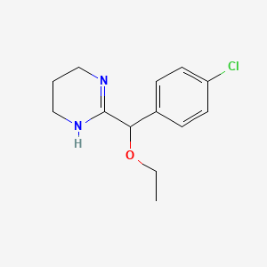 3,4,5,6-Tetrahydro-2-(4-chloro-alpha-ethoxybenzyl)pyrimidine