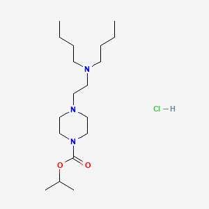 1-Piperazinecarboxylic acid, 4-(2-(dibutylamino)ethyl)-, isopropyl ester, hydrochloride