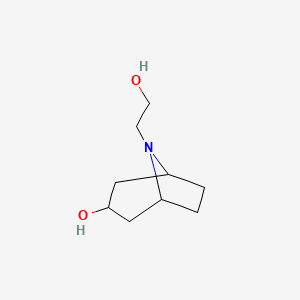 molecular formula C9H17NO2 B1469126 8-(2-Hydroxyethyl)-8-azabicyclo[3.2.1]octan-3-ol CAS No. 90950-37-1