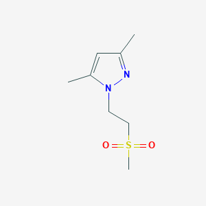 molecular formula C8H14N2O2S B1469131 1-(2-methanesulfonylethyl)-3,5-dimethyl-1H-pyrazole CAS No. 1341874-47-2