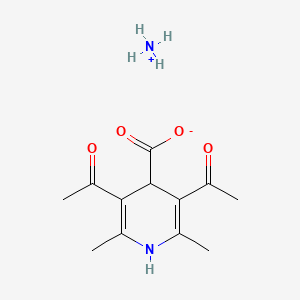 4-Pyridinecarboxylic acid, 3,5-diacetyl-1,4-dihydro-2,6-dimethyl-, monoammonium salt