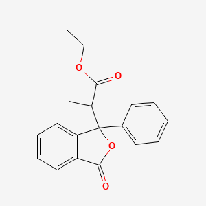 Ethyl 2-(3-oxo-1-phenyl-1,3-dihydro-2-benzofuran-1-yl)propanoate