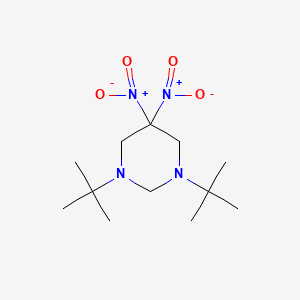 Pyrimidine, 1,3-bis(1,1-dimethylethyl)hexahydro-5,5-dinitro-