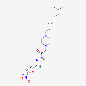 2-Furaldehyde, 2-(4-citronellylpiperazinylacetyl)hydrazono-