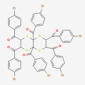 (Tetrahydro[1,4]dithiino[2,3-b][1,4]dithiine-2,3,4a,6,7,8a-hexayl)hexakis[(4-bromophenyl)methanone]