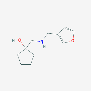 molecular formula C11H17NO2 B1469148 1-({[(Furan-3-yl)methyl]amino}methyl)cyclopentan-1-ol CAS No. 1484586-12-0