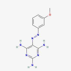 5-[(e)-(3-Methoxyphenyl)diazenyl]pyrimidine-2,4,6-triamine